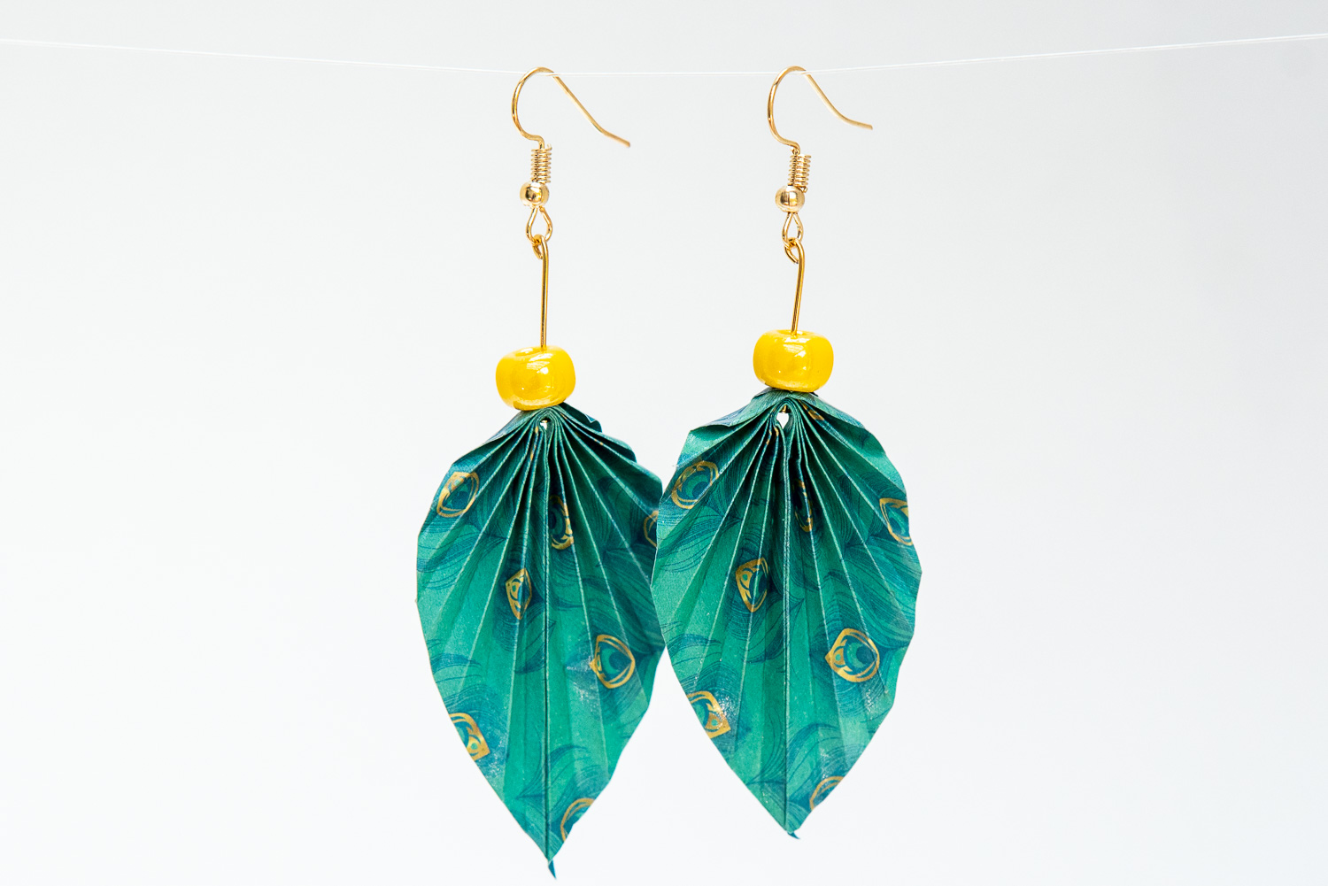 Boucles Doreilles Feuilles Ikigai Origami